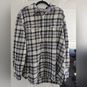 The North Face Black and White Plaid Shirt